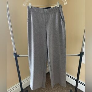 Brand new black and white flat front wide leg suit pants